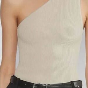 Aritzia Babaton Ribbed Top in Grey